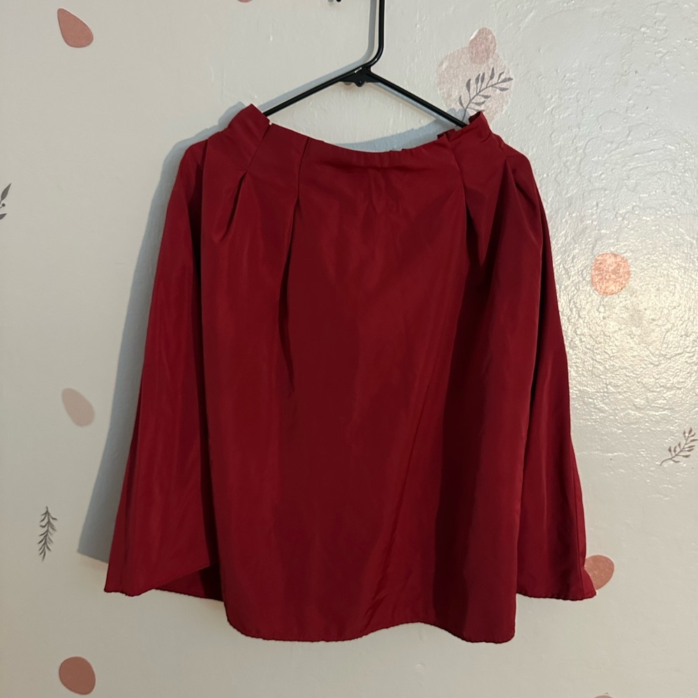 Handmade Red Skirt – Self-Made Unique Piece (Size M/L)
